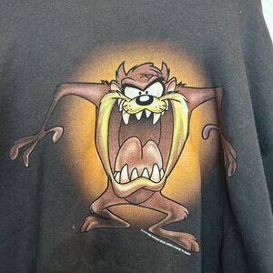 Rare Painted Vintage 1998 Looney Tunes TAZ Sweater Tultex Size XL Warner Brother